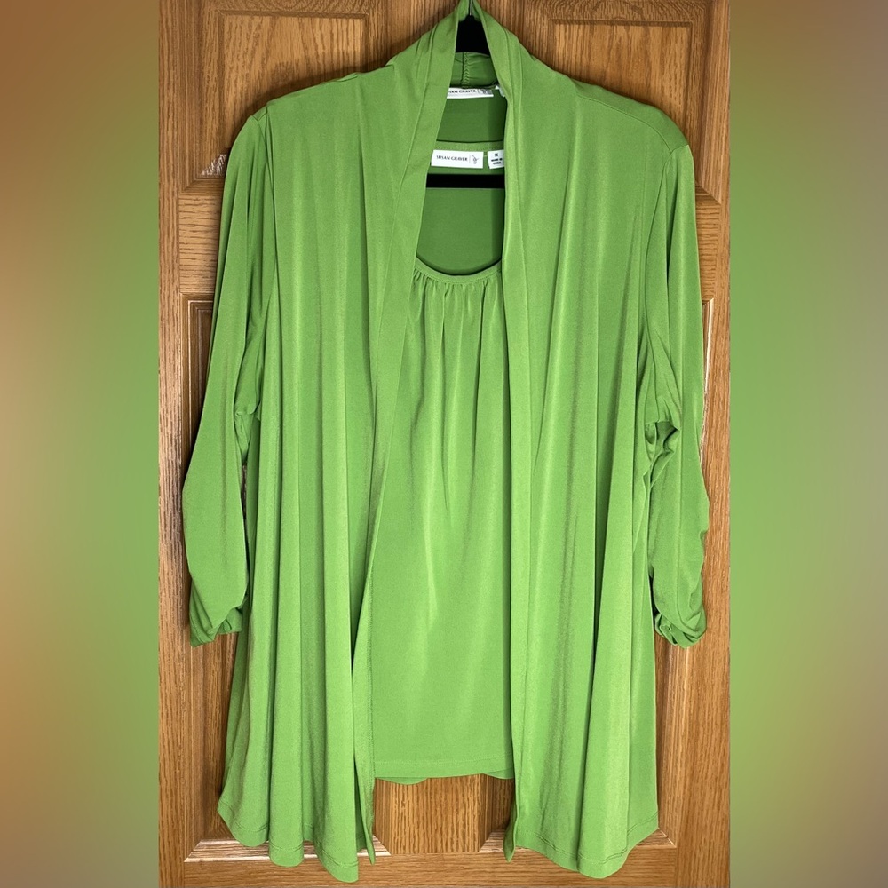 Vibrant Green Women's Tunic Set